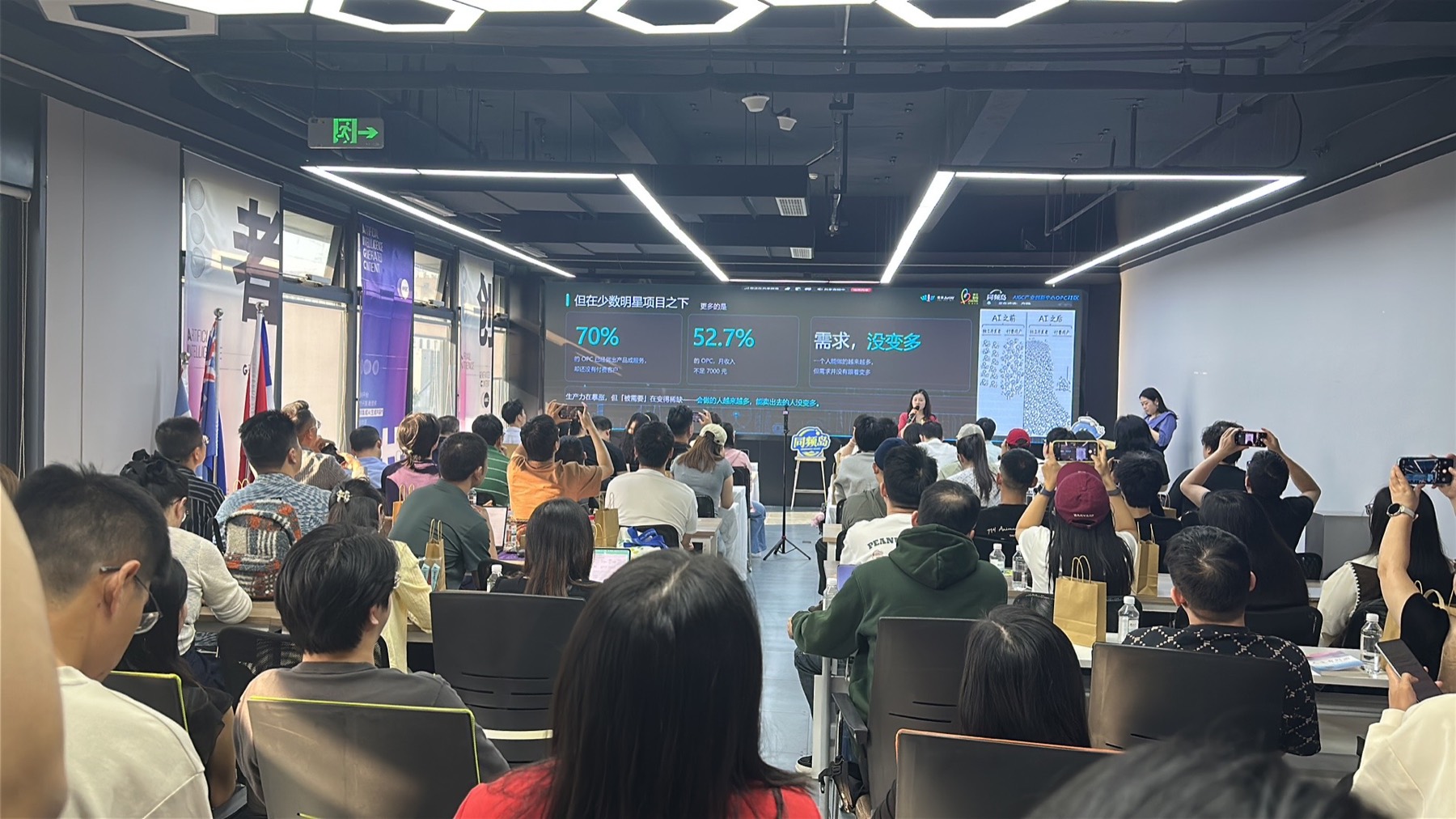 NHC线下AI沙龙交流场景